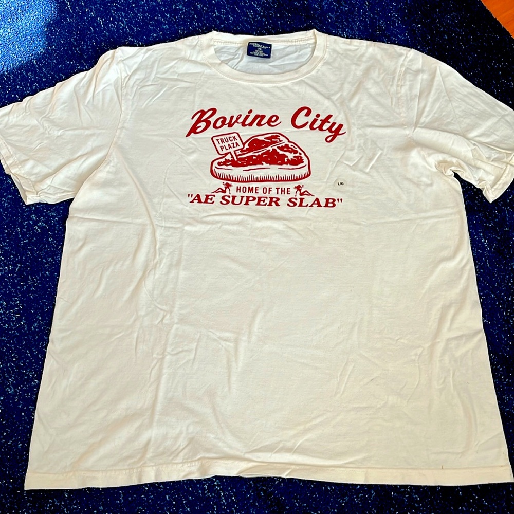 NWOT steak American Eagle tee